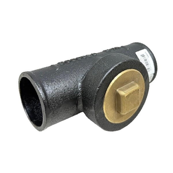 2" No-Hub Dandy Tee With Plug