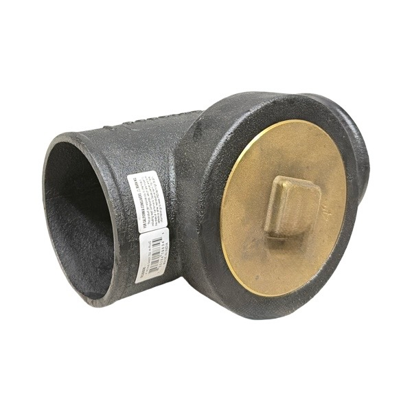 4" No-Hub Dandy Tee With Plug