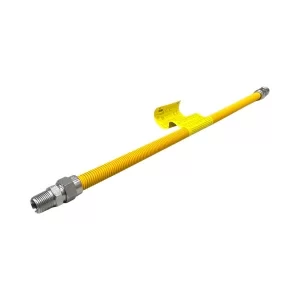 3/4" M X 1/2"M X 24" Stainless Steel Gas Range Connector