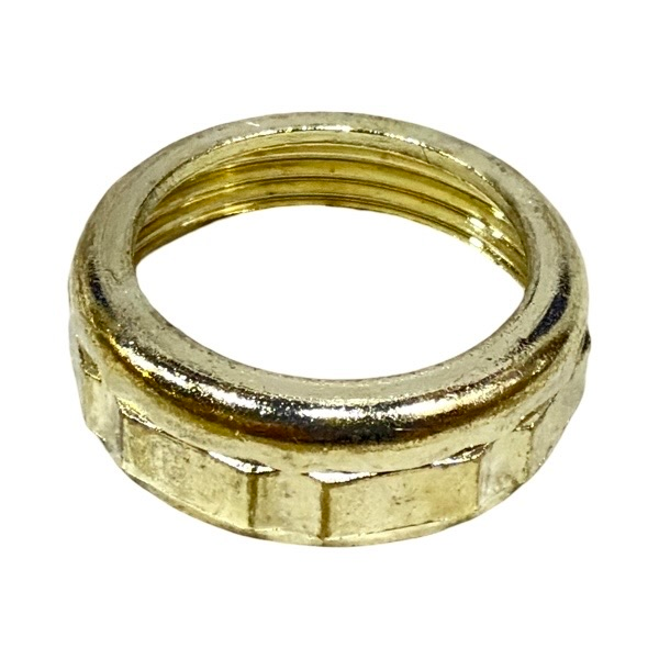 1 1/4" X 1 1/4" Brass-Plated Zinc Die-Cast Slipnut