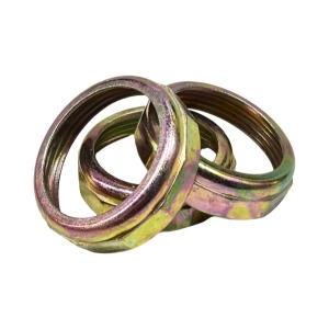 1 1/2" X 1 1/2" Brass-Plated Zinc Die-Cast Slipnut