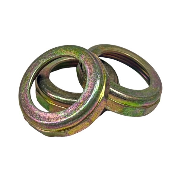 1 1/2" X 1 1/4" Brass-Plated Zinc Die-Cast Slipnut