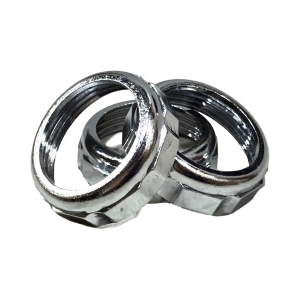 1 1/4" X 1 1/4" Chrome-Plated Zinc Die-Cast Slipnut