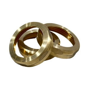 1 1/4" X 1 1/4" Rough Brass Slipnut