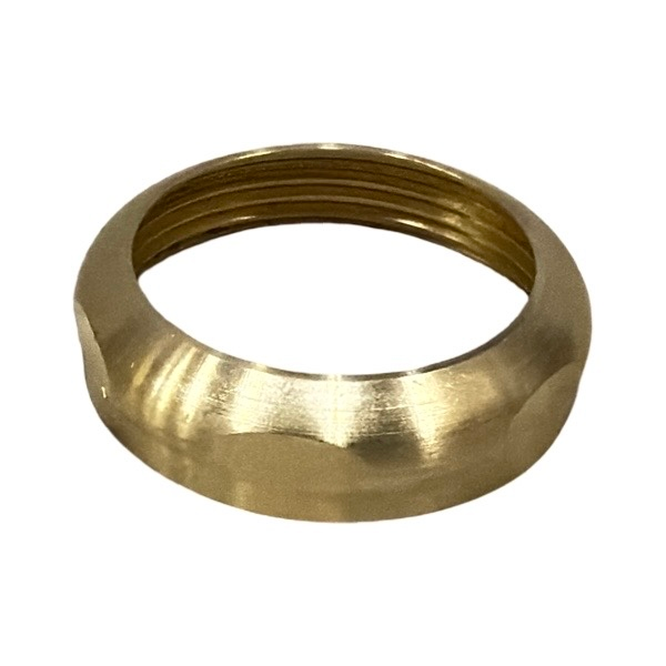 1 1/2" X 1 1/2" Rough Brass Slipnut