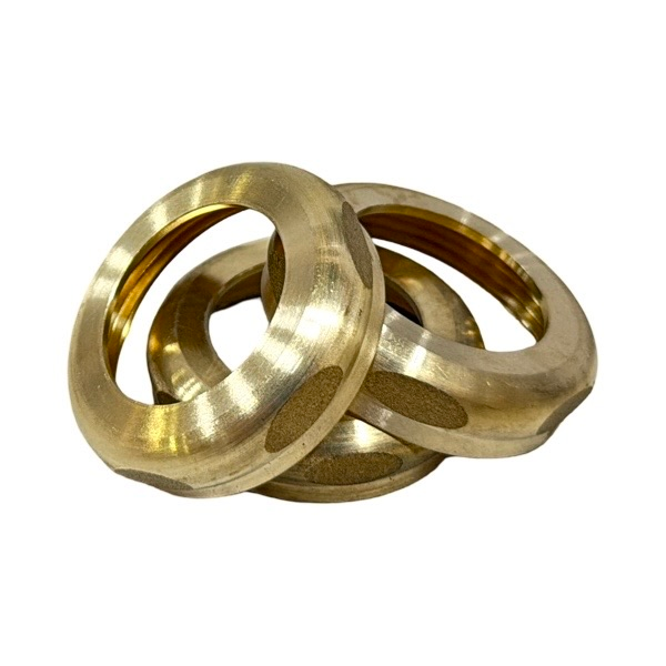 1 1/2" X 1 1/4" Rough Brass Slipnut