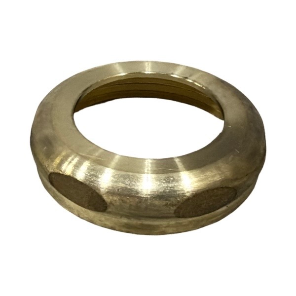 1 1/2" X 1 1/4" Rough Brass Slipnut