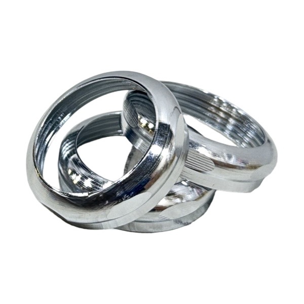 1 1/2" X 1 1/2" Chrome-Plated Solid Brass Slipnut