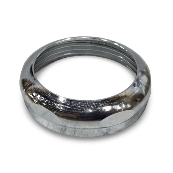1 1/2" X 1 1/2" Chrome-Plated Solid Brass Slipnut