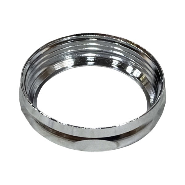 1 1/2" X 1 1/2" Chrome-Plated Solid Brass Slipnut