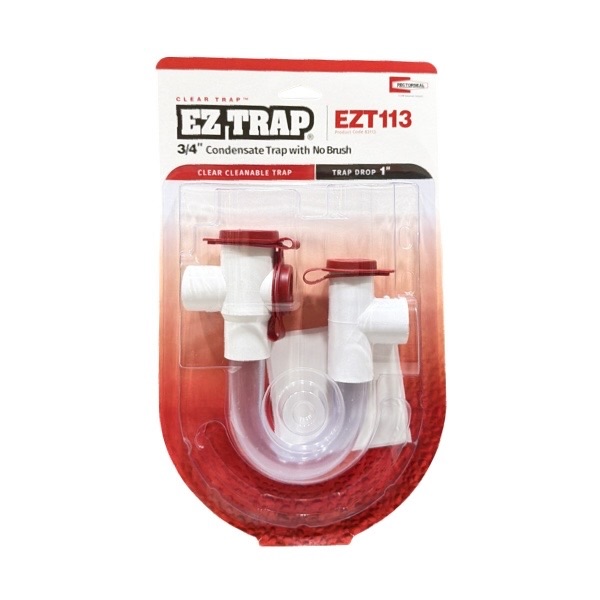 3/4" EZ-Trap Clear Condensate Trap Less Brush