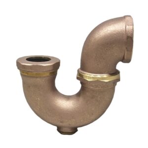 2" X 1 1/2" Rough Brass L.A. Trap With Cleanout