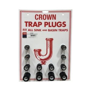 Assorted Rubber Trap Plugs on Card