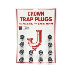 Large Rubber Trap Plugs on Card