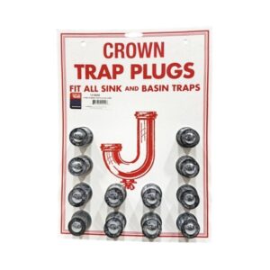Jumbo Rubber Trap Plugs on Card