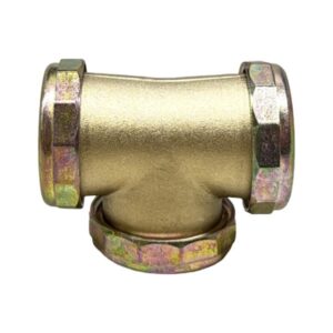 1 1/2" Rough Brass Slip Tee
