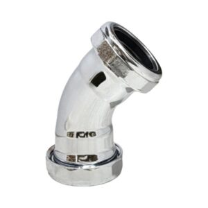 1 1/4" Chrome-Plated Double Slip 45 Degree Elbow
