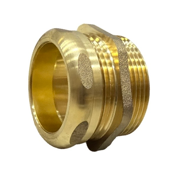 1 1/2" OD X 1 1/2" Male X Sweat Brass Trap Adapter