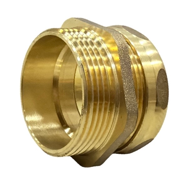 1 1/2" OD X 1 1/2" Male X Sweat Brass Trap Adapter