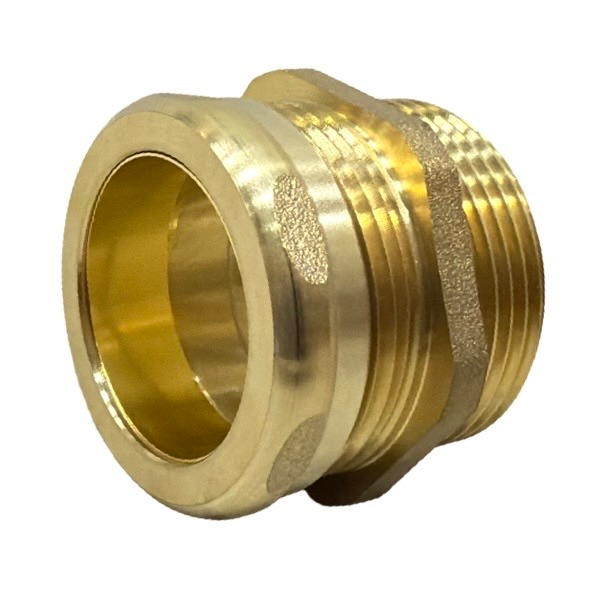 1 1/4" OD X 1 1/4" Male Brass Trap Adapter