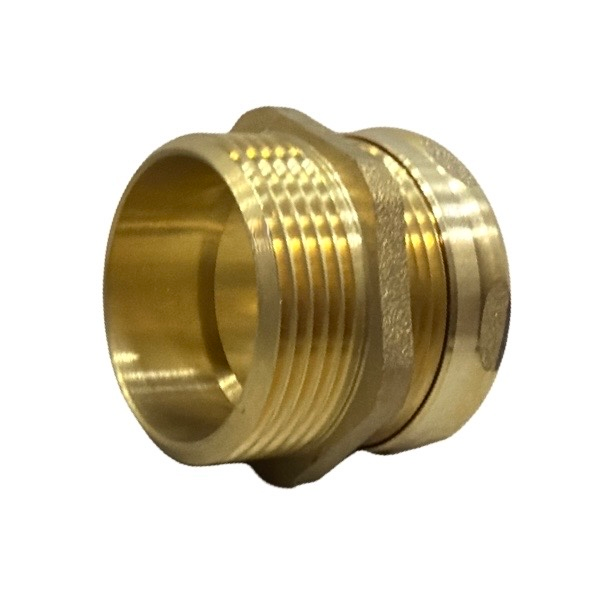 1 1/4" OD X 1 1/4" Male Brass Trap Adapter