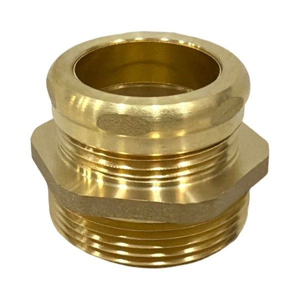 1 1/4" OD X 1 1/2" Male Brass Trap Adapter