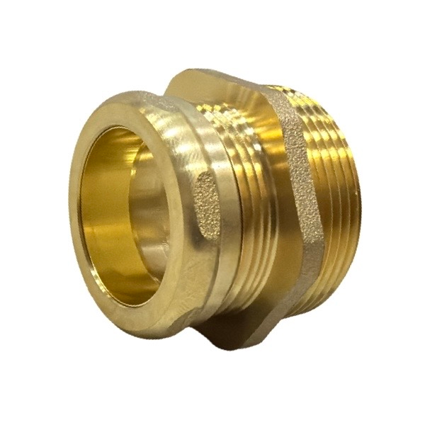 1 1/4" OD X 1 1/2" Male Brass Trap Adapter