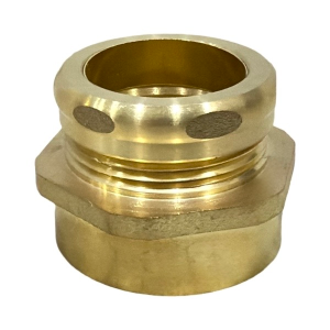 1 1/4" OD X 1 1/4" Female Brass Trap Adapter