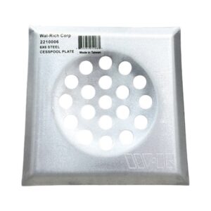 6"X 6" Galvanized Steel Cesspool Plate