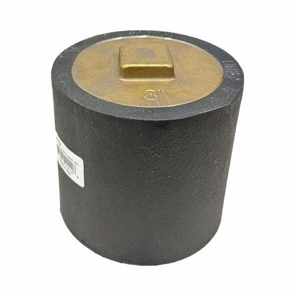 4" Cast Iron Plain-End Cleanout - Long Pattern