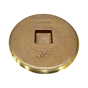 3 1/2" Countersunk Head Brass Plug
