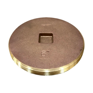 6" Countersunk Head Brass Plug