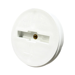 4" PVC Cleanout Plug With Brass Insert