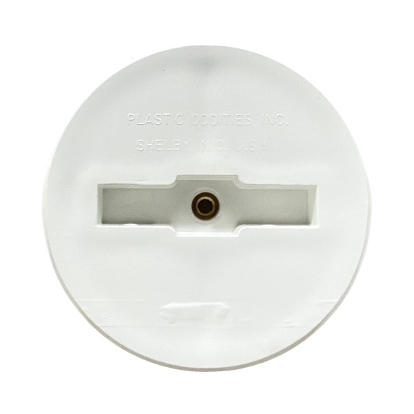 4" PVC Cleanout Plug With Brass Insert