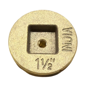 1 1/2" Brass Countersunk Cleanout Plug - Tapped