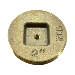 2" Brass Countersunk Cleanout Plug - Tapped