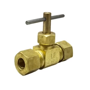1/4" OD Straight Needle Valve (Lead-Free)
