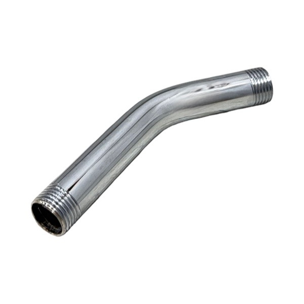 1/2" X 6" Chrome-Plated 45 Degree Shower Arm