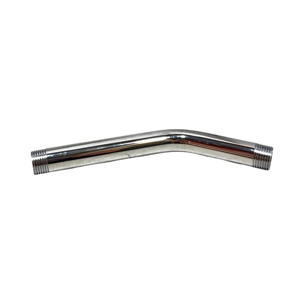 1/2" X 8" Chrome-Plated 45 Degree Shower Arm