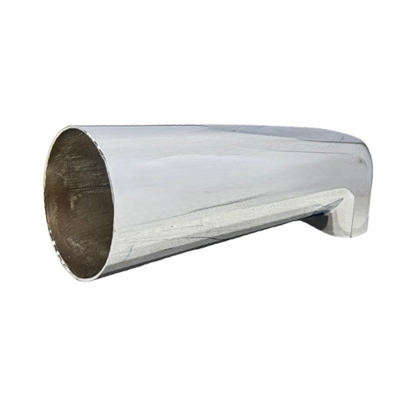 7" Chrome-Plated Zinc Overrim Spout