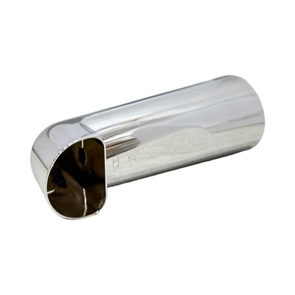 7" Chrome-Plated Zinc Overrim Spout
