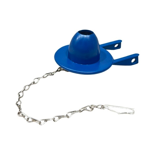 2" Blue Vinyl Toilet Flapper with 9" Stainless Steel Chain & Hook To Fit American Standard & Coast