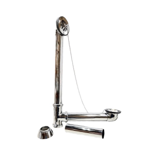 1 3/8" Chrome Plated Waste & Overflow Drain for Clawfoot Tubs