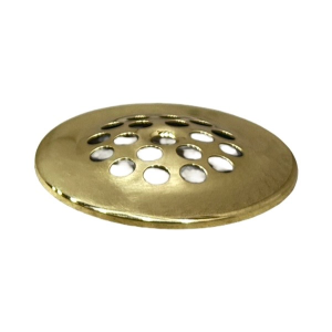 Replacement Grid Strainer For Bath Tub Shoe - Polished Brass