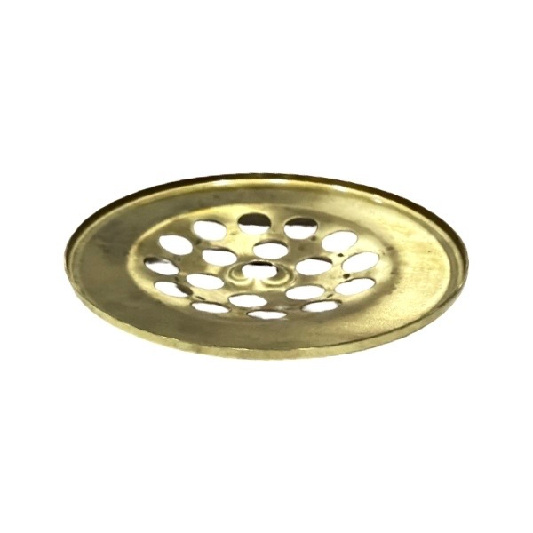 Replacement Grid Strainer For Bath Tub Shoe - Polished Brass