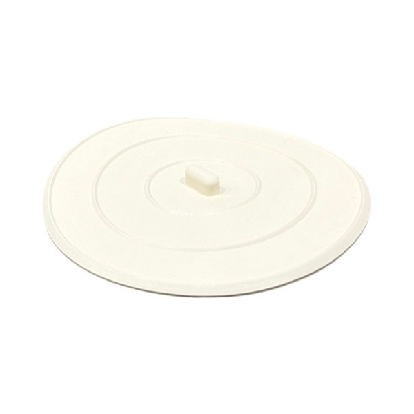 5" White Vinyl Flat Stopper