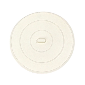 5" White Vinyl Flat Stopper