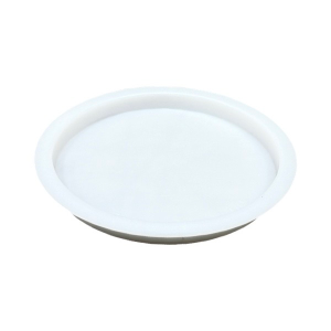4" White PVC Knock-Out Test Cap