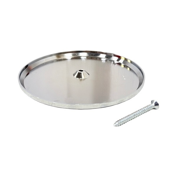 7" Flat Chrome-Plated ABS Cleanout Cover