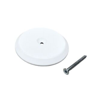 4" Flat White ABS Cleanout Cover